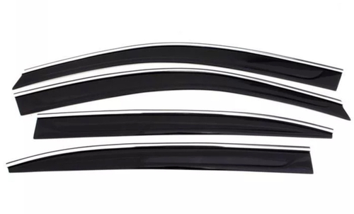 Дефлекторы боковых окон SIM для Toyota Highlander (2014-2019) арт.STOHIG1432-Cr