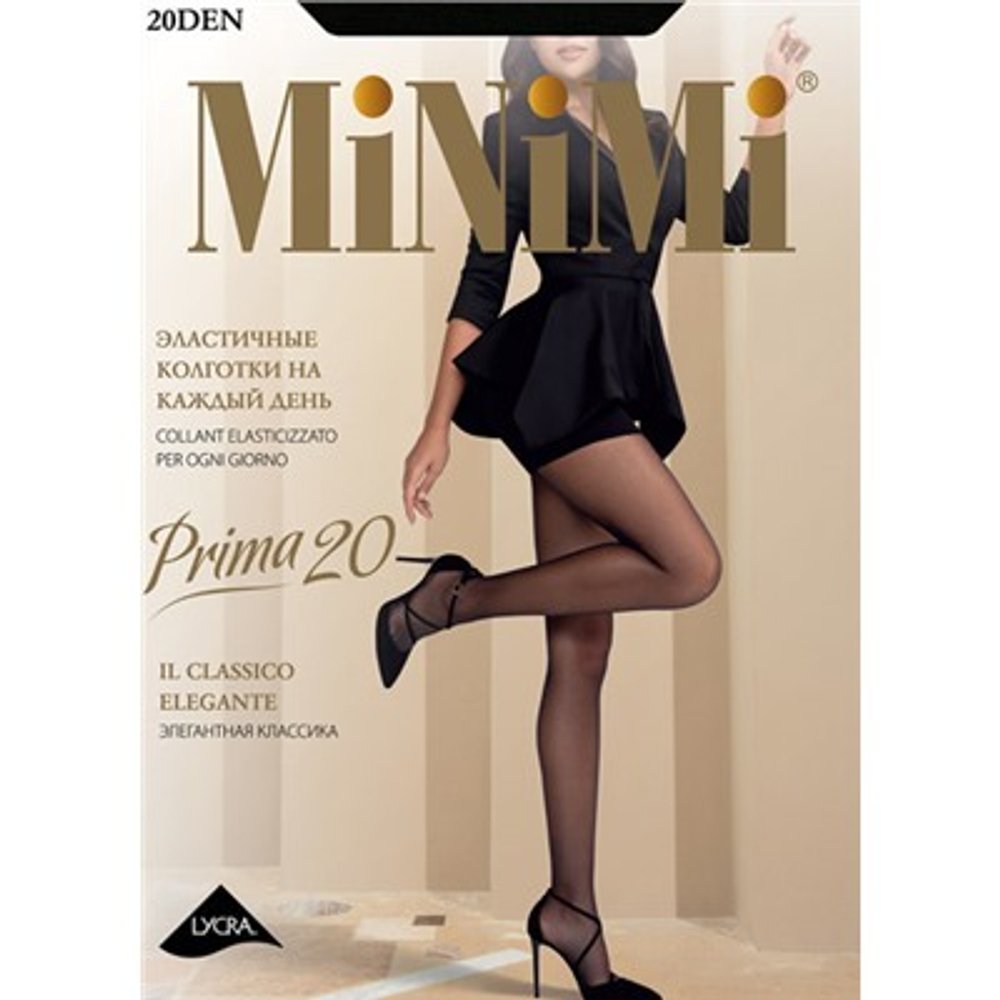 MINIMI PRIMA колготки класс. с шортиками 20 den daino р.5 (XL)