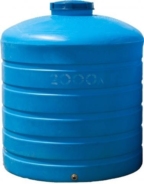Ёмкость пластиковая пищевая АКПОЛ Н TR 2000 л. вертикальная транспортная (134x134x160см;45кг;синий) - арт.555052.1