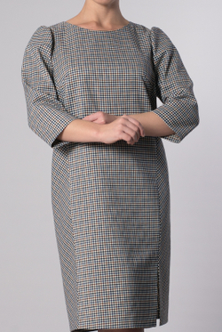 Платье женское 3567ВПА, клетка #412Кла053567ВПА