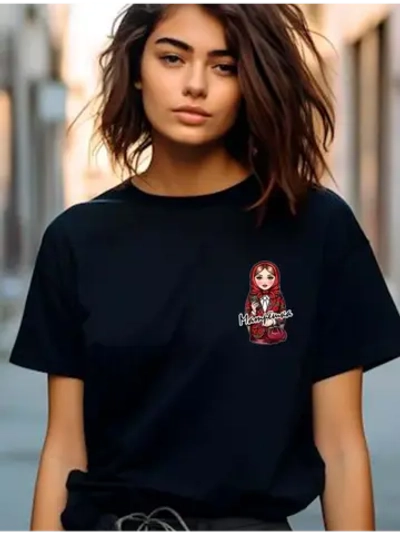 Футболка черная с матрешкой