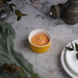 Соусник 80 мл 6,5 см Рамекин круглый желтый фарфор P.L. Proff Cuisine [10]