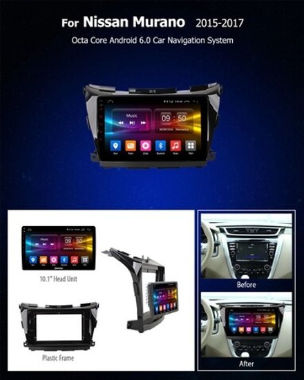 Магнитола для Nissan Murano 2016-2022 (поддержка Bose и 360) - Carmedia EW-1663 QLed, Android 13, TS20, CarPlay, SIM-слот