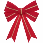 Бант на ёлку «Праздничный» 38*28 см, Красный