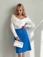 Юбка из хлопка со съемной цепочкой