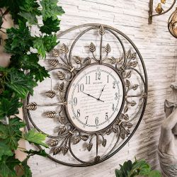 Часы настенные London Time большие Амбер