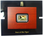 50 долларов. Год Тигра. Либерия. 2010 год. PROOF