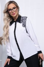 Блуза "Аника" Б7256 (белая) LT Collection (Акция)