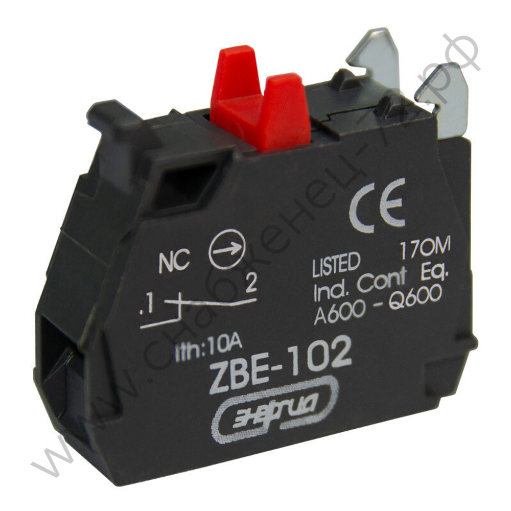 Контакты дополнительные к кнопкам и переключателям Энергия ZB