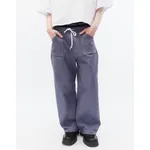 Брюки БИЧ широкие хлопковые голубые