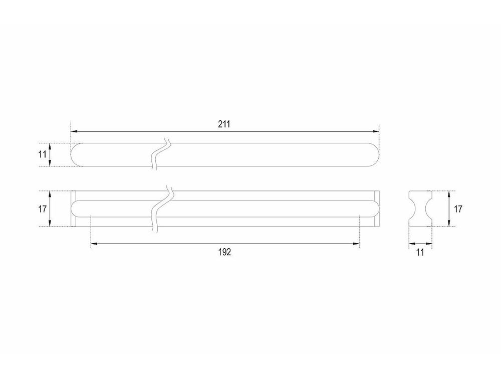 Ручка скоба мебельная VOLNA RS065SC.4