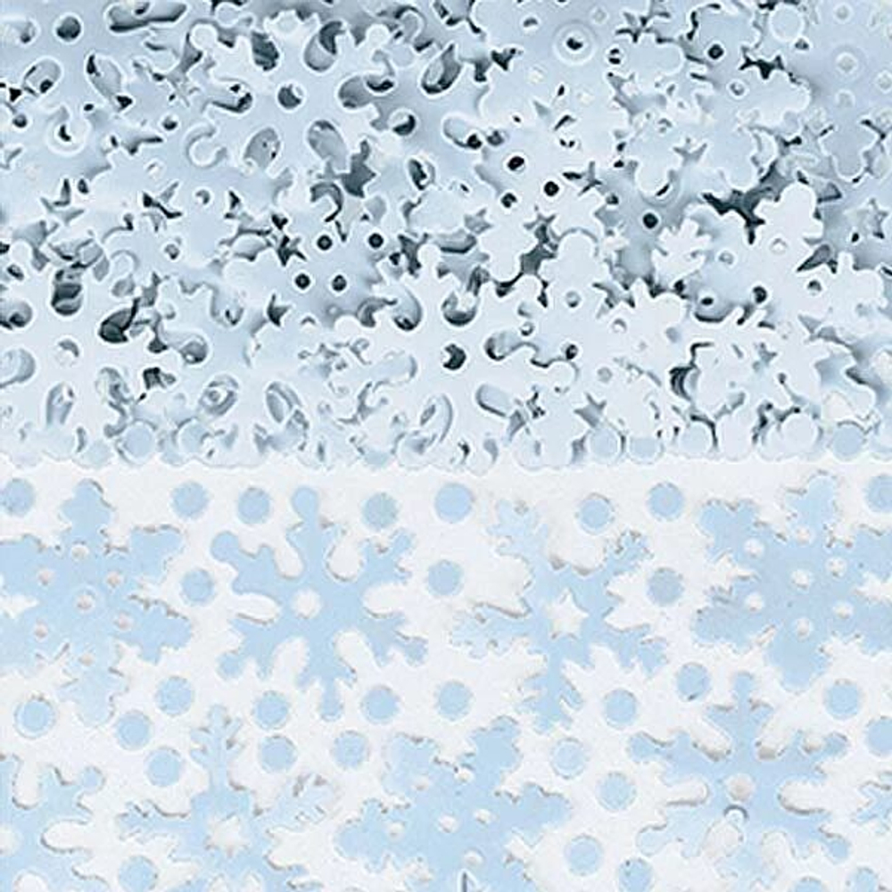 Конфетти Снежинки бел/фиолет 70 гр