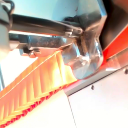 Плиссировка сатиновых лент заказчика, шириной 25 мм.