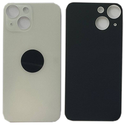 Задняя крышка для Apple iPhone 13 mini Белый (стекло, широкий вырез под камеру)