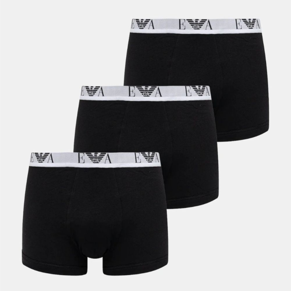 Набор мужских трусов боксеров 3в1 черные Emporio Armani EM000259_AF14131
