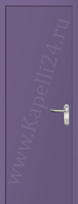 Дверь влагостойкая пластиковая KAPELLI multicolor ДГ RAL 4011 Жемчужно-фиолетовый + коробка
