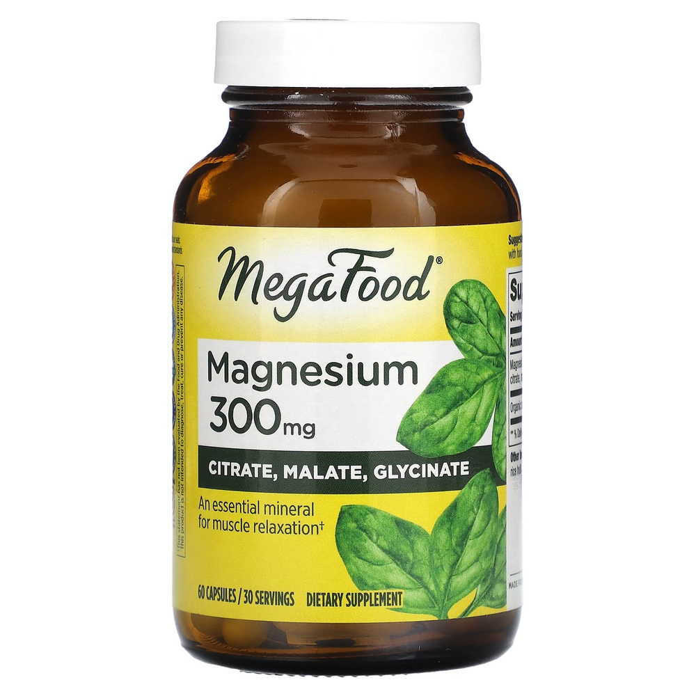MegaFood, магний, 60 капсул