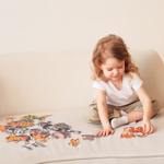 Тропические животные, картонные пазлы