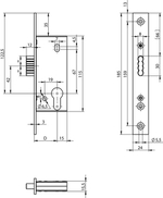 Стандартный проектный замок N1503