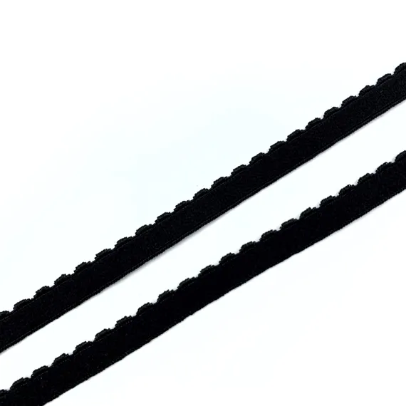 Резинка отделочная черная 8 мм, 641/8