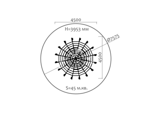 Пространственная канатная конструкция 34003.21
