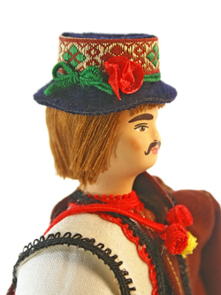 Кукла коллекционная в национальном украинском костюме. Гуцул. Карпаты
