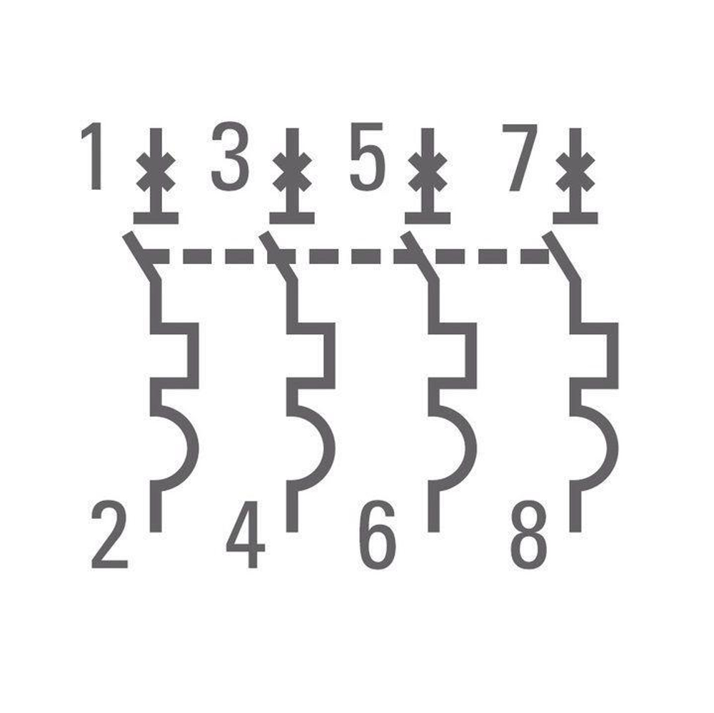 Выключатель автоматический модульный 4п C 0.5А 4.5кА ВА 47-63 PROxima EKF mcb4763-4-0.5C-pro