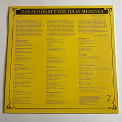 Винтажная виниловая пластинка LP Julia Migenes Das Schonste Von Julia Migenes (ГДР 1987)