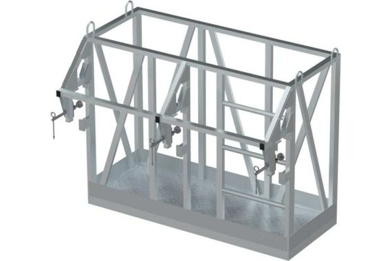 Площадка, навешиваемая на кран-балку с прижимным механизмом MEGAL ПНА-2 (балка 30М, ГОСТ 8239-89)