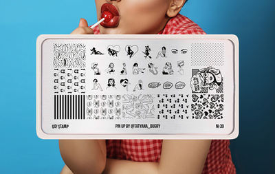 Пластина для стемпинга Go! Stamp 39 Pin Up