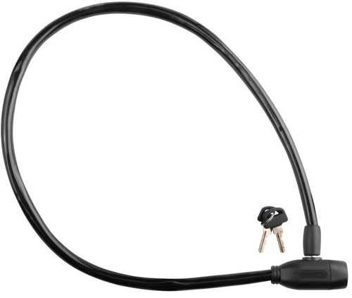 Трос-замок 86104, 10х650 мм, чёрный,18163