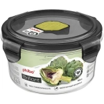 Контейнер для продуктов с клапаном 0,6л круглый «BRILLIANT» черный
