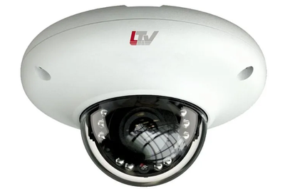LTV-2CNM50-F28 Видеокамера IP уличная, купольная, 2.8, 5 Мп, ИК 20 м, PoE, microSD