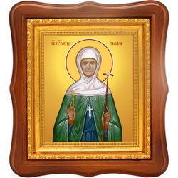 Тамара Сатси преподобномученица. Икона на холсте.