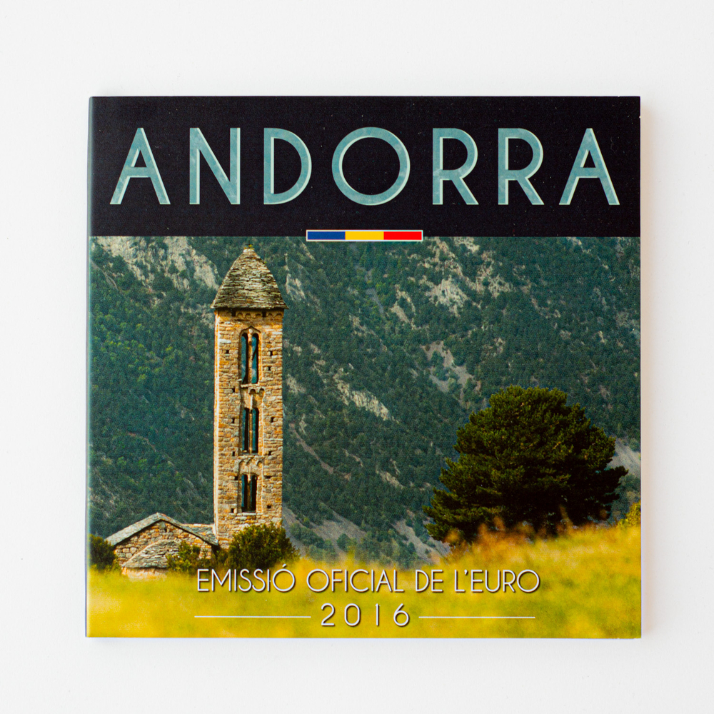Andorra 2016 Brilliant Uncirculated (BU) Coin Set