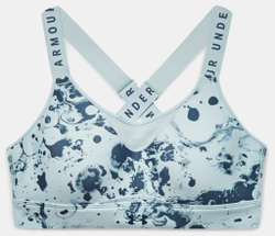 ТОП теннисный Under Armour Women's Armour Infinity High Printed Sports Bra - небесный