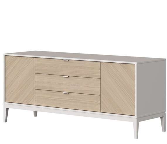 Комод Fjord 2 двери 3 ящика (белый)