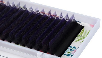 Фиолетовые Омбре ресницы Lash&Go MINI MIX - 6 линий