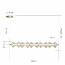 Подвесной светильник ST-Luce SPINE SL6136.243.01