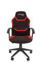 Кресло Chairman game 9 Россия ткань черно/красный New