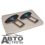 Заглушка ремня безопасности (антипищалка) 2шт Металл в блист Nova Bright 47758