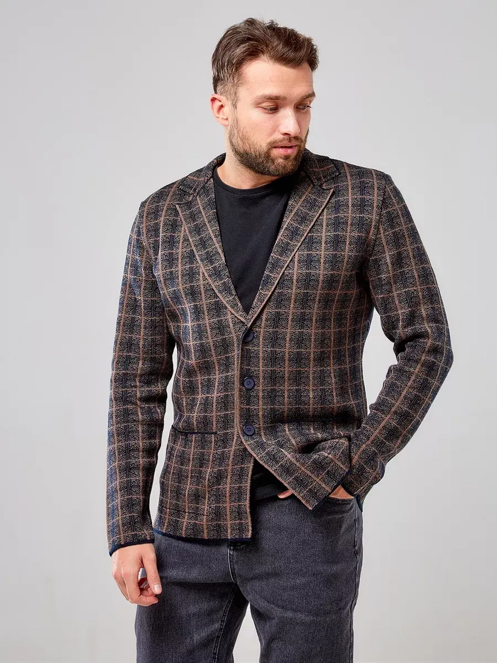 Пиджак в клетку