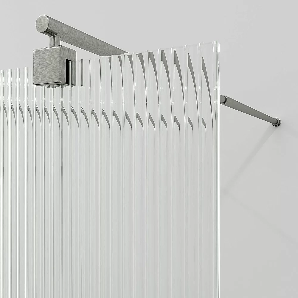 Душевое ограждение WasserKRAFT Vechte 60W39BN-FL 90 фиксатор никель/стекло рифленое