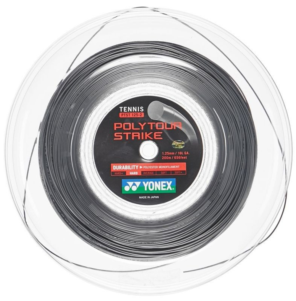 Теннисные струны Yonex Poly Tour Strike (200 m) - серый