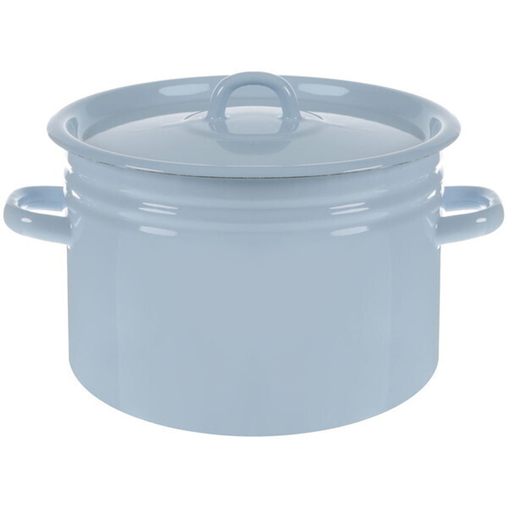 Кастрюля эмалированная 7,5л голубая 20-1620Н