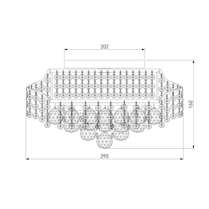 Потолочная люстра Eurosvet 16017/6 белый с серебром Strotskis