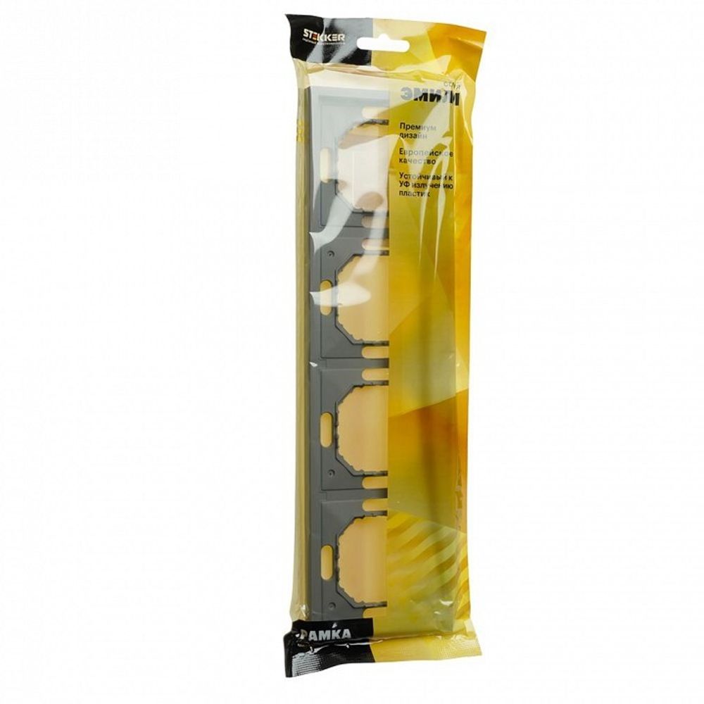 Рамка на 4 поста Stekker Эмили 49965