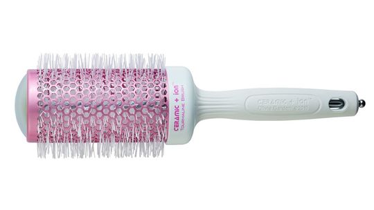Термобрашинг Ceramic + ion белый/розовый 55 мм