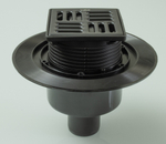 Трап ViEiR с сухим затвором (ЧЕРНЫЙ)  10х10 ПРЯМОЙ  (8/1шт)