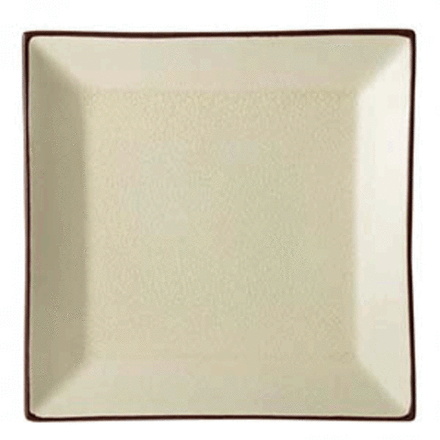 Тарелка «Сохо» квадратная керамика ,L=25,B=25см бежев